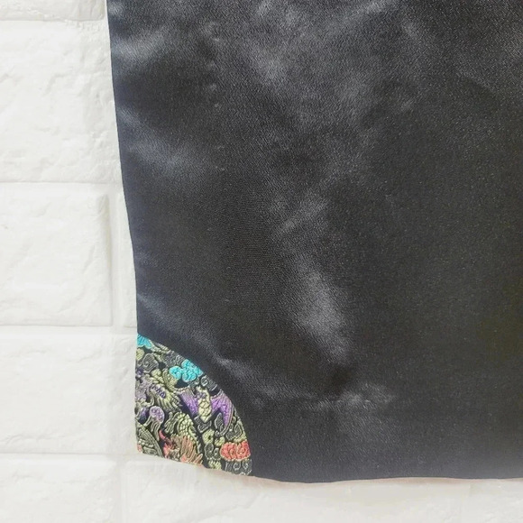 Silk Chinese floral dress. - Picture 4 of 5